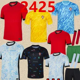 24 25 25 Portugalia B.Fernandes Koszulki piłkarskie Drużyna narodowa 2024 Bruno Fernandes Joao Felix Ronaldo Bernardo Diogo J. Joao Ancilo Football Kits 666