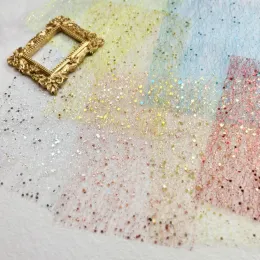 10pcs Color glitter sequestro di pace di sequestro di garza art scrapbooking decorate diario spazzatura fai da te planner collage di sfondo materiale
