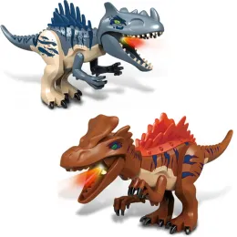 ビッグサイズ組み立てられたビルディングブロックおもちゃ恐竜の世界トリケラトプスティラノサウルス子供動物モデルレンガのおもちゃの男の子の贈り物