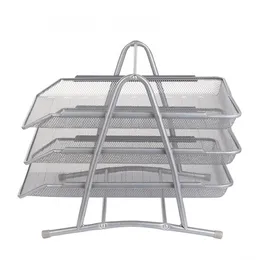 2020 Office A4 Paper Organizer Document File Letter Book Brofure Fill Tray Rack Shelf Carrier Metal Wire Mesh Storageer