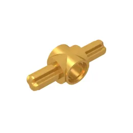 Gobricks MOC montaż cząstki 27940 High-Tech Pin Connector Hub z 2 osiami blokami konstrukcyjnymi części dzieci DIY Edukacyjne zabawki