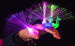 ألعاب Lightup Toys Luminance Flow Flash مضيئة وميض الطاووس LED LED Finger Light Toys for Kids Party Decoration Gifts3417953