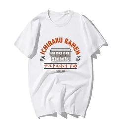 Engraçado Japonês Japonês Camista Moda Uzumaki Ichiraku Ramen Print Tshirt Men Summer Cotton Hip Hop Tshirts 2103296415088