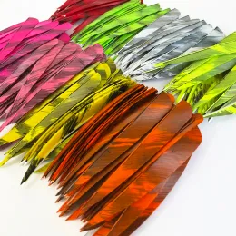 50 PCS 4 "Parabolik Kamuflaj Ok Tüyleri Fletching Sağ Kanat Okçuluk Fletches Avcılık Yay Aksesuarları için 4 inç