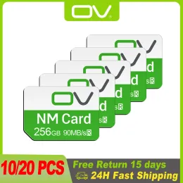 Карты оптом 10 20 штук NM Card 128GB 64GB 256 ГБ Nano Memory Memoria Micro SD Card для Huawei Phone P30 P40 Mate 20 50 Pro Lite