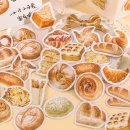 46 PCs kreative niedliche leckere Brotfutter Scrapbooking Sticker Dekorative Aufkleber DIY BRÜFUNGSFOTO -ALBEN KAWAII STIPERY