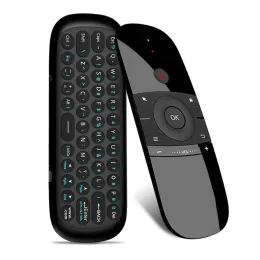 Caixa Wechip W1 Air Mouse 2.4g Teclado sem fio Controle remoto IR Aprendizagem remota 6Axis Sense para TV Smart TV Android TV Box PC