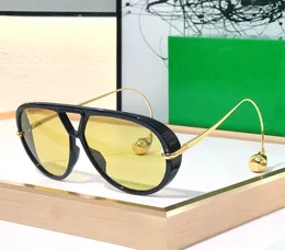Модный популярный дизайнер 1273S 1274 Солнцезащитные очки для женщин Винтажный пилот Негабаритный атмосфера