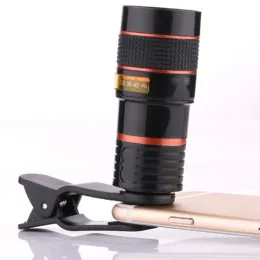 1-2pcs 8x Telescope Zoom Lens per telefono 8x Focus Long Mobile Phone Lenti HD HD Lens Extern Effect Lens Effect Effect Lens