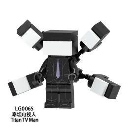 Ny Super Titan TV Man Sound Man Monitor Man Building Block Toy Skibidi Diy Brick Toy Children's Birthday Christmas Gift