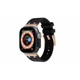 Tillämplig på AppleWatch78Se Ultra2 Apple Watch Liquid Silicone Strap 38 40 41mm