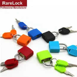 Mini lucchetto in ottone colorato con 2 tasti per borse per gioielli con cassetti scolastici Hardware mobili fai -da -te rarelock ms382 a