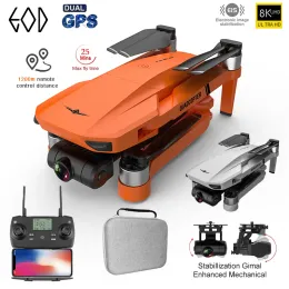 Drones KF102 GPS Drone 4K Profesional 8K HD Câmera 2axis Gimbal Antishake Photoffless sem escova Quadcopter RC Distance 1200m