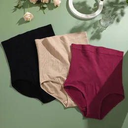 Kvinnors formar sömlösa höghusformande trosor Kvinnor bantning av kontroll Formewear Solid Color Bulifter Underwear Elastic Lingerie
