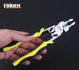 Industrial Grade 9 Inch Multifunctional Plier Electrician Wire Stripping Cable Cutter Line Crimping Tool Steel Stripper Shear Y2009621012