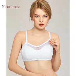 Dresses Momanda Lace Trim Plus Size Nursing Bra Full Cup Breastfeeding Bras Soft Wire Free Bra for Pregnant Women