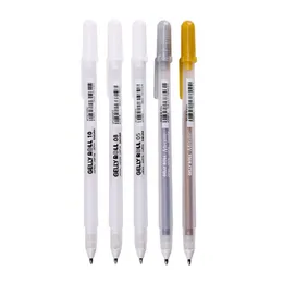 3pcs/lot sakura white gel ink penna classic gelly roll art segnalini pennarello pennarello bianco argento in argento oro dipinto da disegno