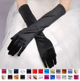 Full Finger Bridal Gloves Wedding Dress Long Satin Matte Wedding Sleeves Sunscreen Cover Scars Below Elbow Length Gloves6223885