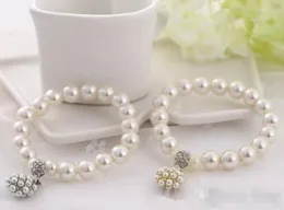 Lyxmodedesigner Pearl Beaded Armband Bridal Charm Jewelry for Women Lady Girl Beautiful Elastic Armband Lovely Wedding J5753436