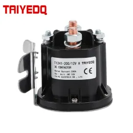 Contator de CC 12V 24V 48V 200A 1NO T1241-200 para caminhão de bateria Caminhão elétrico Veículo elétrico de guincho elétrico