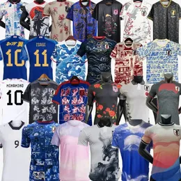 2024 Camisas de futebol do Japão desenho animado Ueda Isagi Atom Tsubasa Minamino Doan Kubo Mitoma Tomiyasu Endo Nakata 22 23 24 Camisa de futebol uniforme japonês t chinês 666