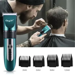 CkeyiN Men's Hair Cutting Machine Professional Haircut Clippers Man Electric Shaver Beard Razor Hair Clipper Nose Hair Trimmer