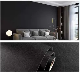무광택 검은 물 방벽 벽지 평범한 비닐 자체 접착제 라이너 서랍 껍질 껍질과 스틱 조리대 단색 접촉 용지