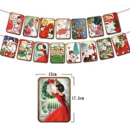 Decoração de festa Ornamentos de Natal Vintage Crie uma atmosfera festiva resistente a desgaste e durável e requintada Retro Design Latte Latte