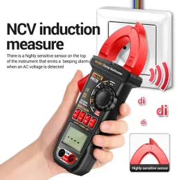 652F METER CLAMP METER 600A Multimetro del tester di capacità di temperatura corrente