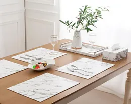 Hifuar Marble Pattern Table Table Dining Table Dishware подставки PU