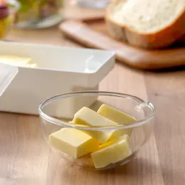 3PCS Japanese Butter Cutting Box Butter Cutter Refrigerator Crisper Cheese Container Storage Seal with Lid Butter Splitting Box