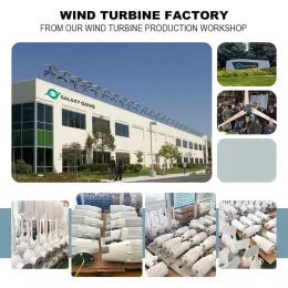 6000W vindkraftverk horisontell 4KW 6KW 12V 24V 48V Hybridladdningskontroller Windmill Yacht Farm Small Generator Hemanvändning