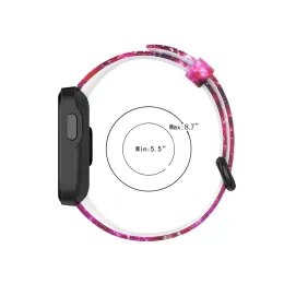 Utskriftsrem för Xiaomi Mi Watch Lite Silicone Band för Poco Watch/Redmi Horloge 2/Redmi Watch 2 Lite Smart Watch Armband