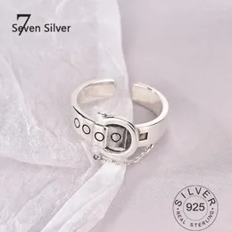 Cluster Rings 925 Sterling Silver For Women Belt Chain Vintage Fine Jelwery Multilayer Open Adjustable Trendy Jewelry Party Gifts