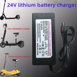 Högkvalitativ 29.4V 2A 7S Electric Bike Lithium Batteriladdare för 24V 2A LITIUM Batteripaketanslutningsladdare