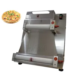 Ticari Elektrikli Pizza Hamur Presleme Makinesi 15 inç Yarı Otomatik Pizza Sheeter Silindir Form Base Yapma Pres Makinesi