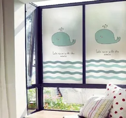 Pencere Çıkartmaları Statik Tiktiz Film Özel Boyutu Özel Dekoratif Buzlu Çıkarılabilir PVC Kartoom Sevimli Desen Çocuk Odası