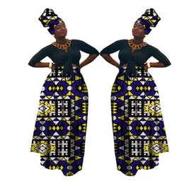 2021 가을 Dashiki African High Waist Ball 자란 스커트 바진 풍부한 아프리카 스커트 헤드 스카프 아프리카 인 아프리카 인 Femme WY12707498941