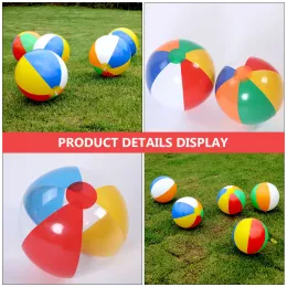 Sommer aufblasbare Farben PVC Beach Balls Kinder Outdoor Schwimmbad Interaktiver Ball Spielzeug zufällige Farbe