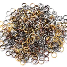 50-200 STK/PARTIJ 4-16 mm Gouden Kleur Dubbele Lussen Jump Ringen Podzielonek Ringen Connectoren Voor Sieraden Maken Accessoires DIY Ketting