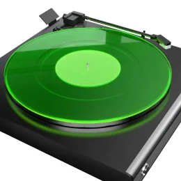 Mattão giratável Record Platter Slipmat: Record player acrílico Tapetes de deslizamento de vinil para toca