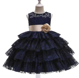 Girl039s Dresses Flower Girl39s Banchet Banchetto Banchetto Stitching Dressing Elegante festa Evening Party Princess Girls Eucaristia Dr7244672