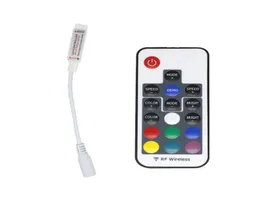 Mini RF Wireless Remote RGB LED Controlador remoto DC 524V 17 Chaves 22 Modos Real 12A com controlador remoto para RGB LED STRI5061078