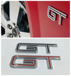 2PCS/SET GT Emblem for Mustang 2005 2006 2007 2008 2009カーフェンダーサイドバッジロゴステッカー6859640