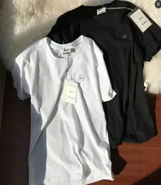 Nytt lyxigt varumärke Acne Tshirt Kort ärm Crewneck tee andningsbara män och kvinnor älskare mode utomhus streetwear desinger ac t7238518