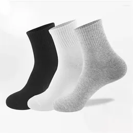 여자 양말 10pcs/5Pair Unisex 남자 검은 흰색 회색 발목 여성 남성 단색 고품질 면화 단락