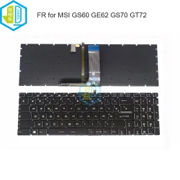 Keyboards ROG Laptop Keyboards Light Azerty French Keyboard Backlight For MSI GS60 GS70 GT62 GT72 GE62 GE72 GL62 GL72 GP62 GP72 GL63 GL73