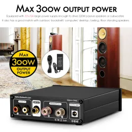 DOUK AUDIO G2 PRO HI-FI 300W Subwoofer amplificador Mono Channel Power AMP Home Audio Gain Control para o palestrante de home theater
