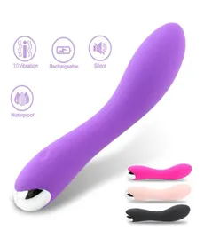 10 velocidade AV Magic Wand Massagem G Vibrador de mancha feminino Vagina Mulheres eróticas de brinquedos sexuais estimulador de clitóris para adultos Y181030763