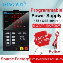 longwei LW-3010Eプログラム可能なDC電源調整可能な30V10Aラボラボベンチ電源スタビライザースイッチ電圧レギュレーター